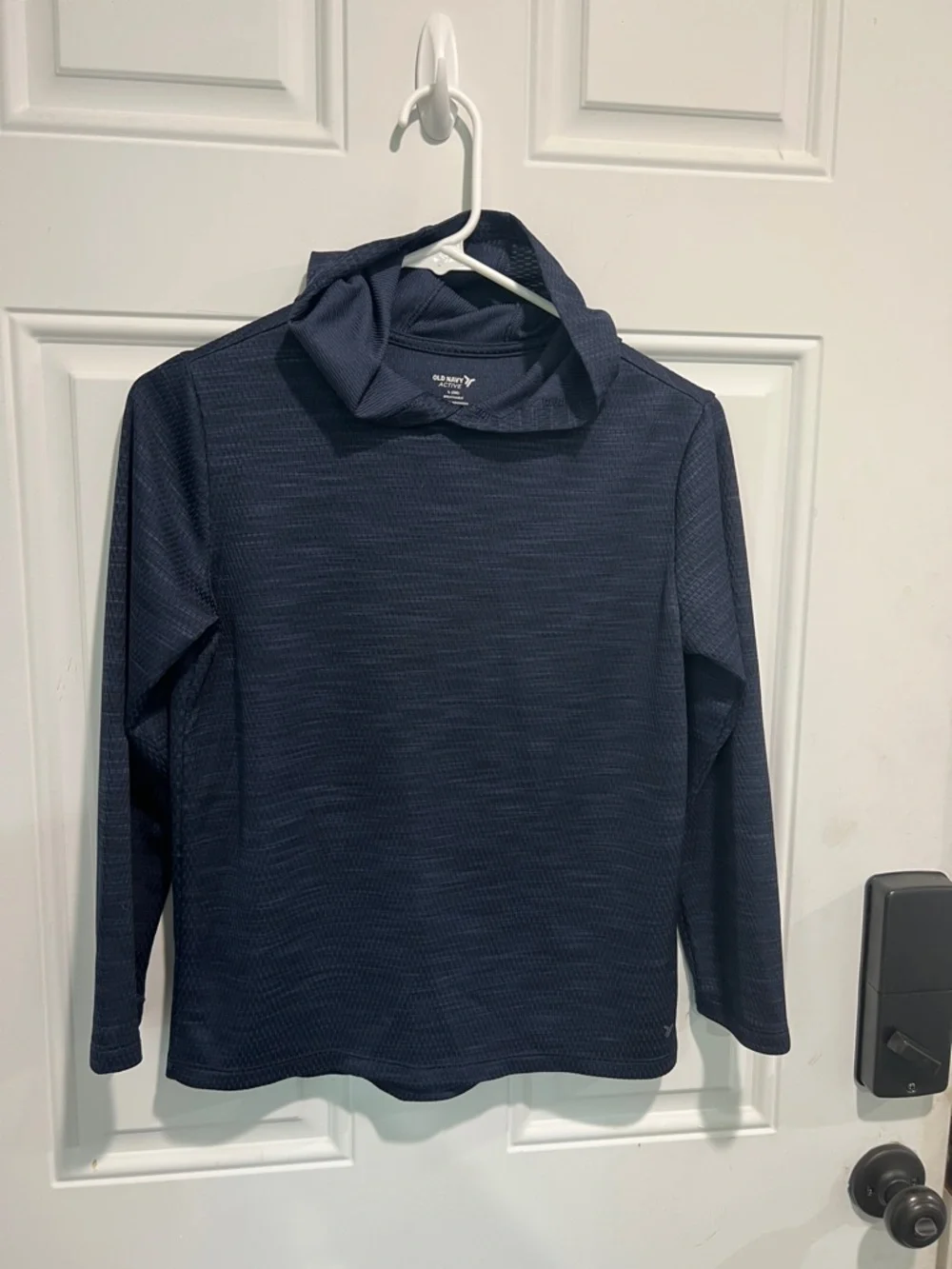 Old Navy Dark Navy Hooded Long-Sleeve Top